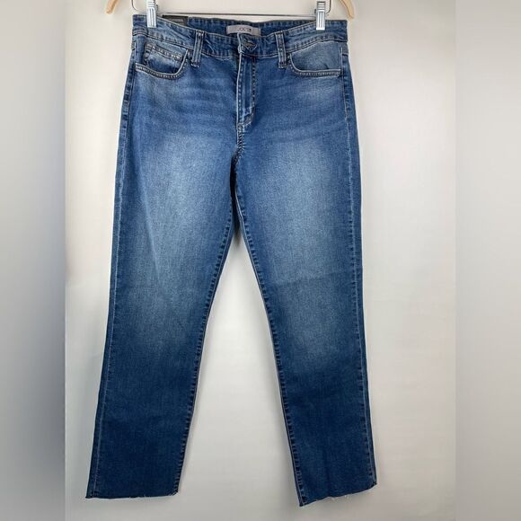 NEW Joe's Jeans Lara Mid-Rise Straight Ankle Jean Raw Hem Size 27 - Picture 3 of 6